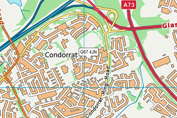 G67 4JN map - OS VectorMap District (Ordnance Survey)