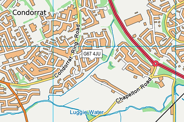 G67 4JU map - OS VectorMap District (Ordnance Survey)