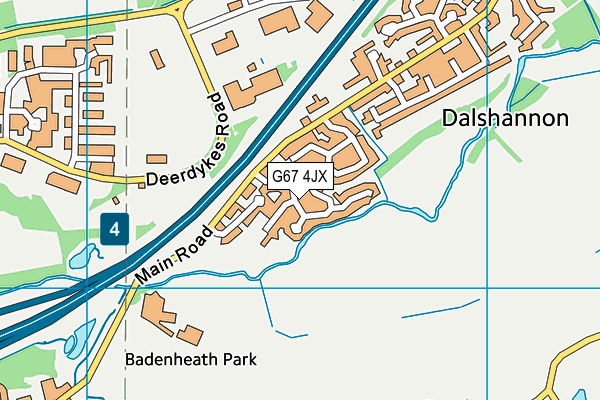G67 4JX map - OS VectorMap District (Ordnance Survey) G67 4JX map - OS VectorMap District (Ordnance Survey)