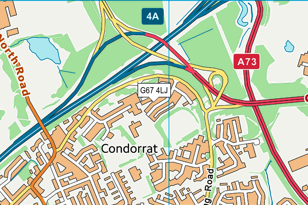 G67 4LJ map - OS VectorMap District (Ordnance Survey)