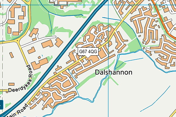G67 4QG map - OS VectorMap District (Ordnance Survey)