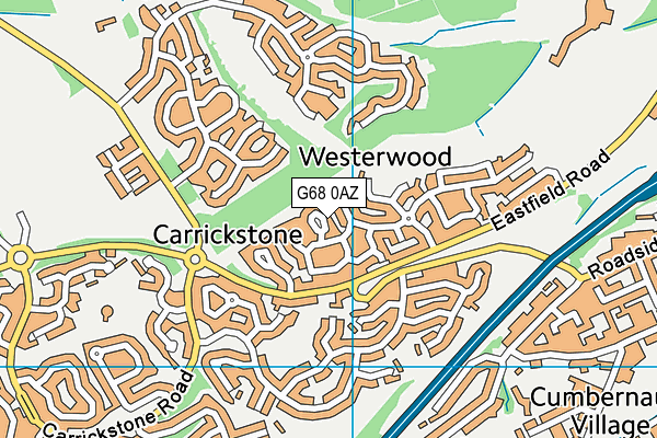 G68 0AZ map - OS VectorMap District (Ordnance Survey) G68 0AZ map - OS VectorMap District (Ordnance Survey)