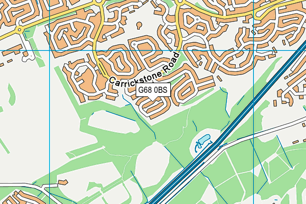 G68 0BS map - OS VectorMap District (Ordnance Survey)