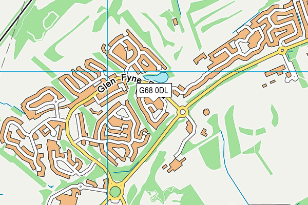 G68 0DL map - OS VectorMap District (Ordnance Survey)