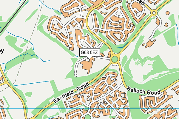G68 0EZ map - OS VectorMap District (Ordnance Survey) G68 0EZ map - OS VectorMap District (Ordnance Survey)