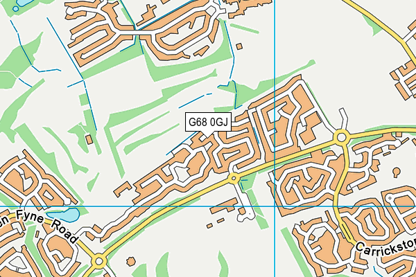 G68 0GJ map - OS VectorMap District (Ordnance Survey) G68 0GJ map - OS VectorMap District (Ordnance Survey)