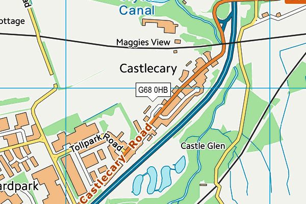G68 0HB map - OS VectorMap District (Ordnance Survey)