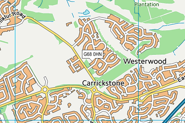 G68 0HN map - OS VectorMap District (Ordnance Survey) G68 0HN map - OS VectorMap District (Ordnance Survey)