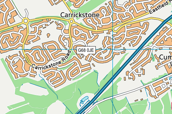 G68 0JE map - OS VectorMap District (Ordnance Survey) G68 0JE map - OS VectorMap District (Ordnance Survey)