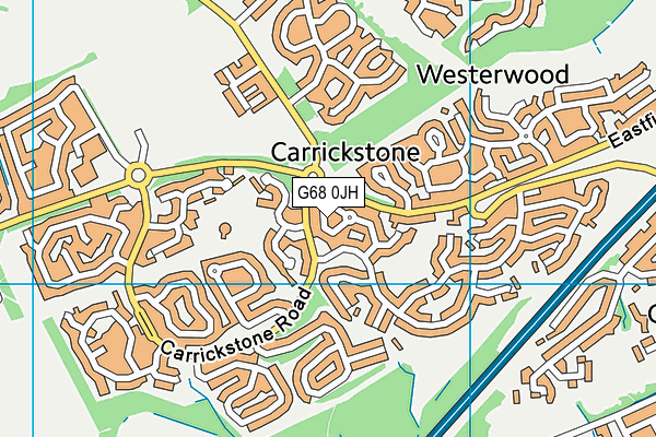 G68 0JH map - OS VectorMap District (Ordnance Survey) G68 0JH map - OS VectorMap District (Ordnance Survey)