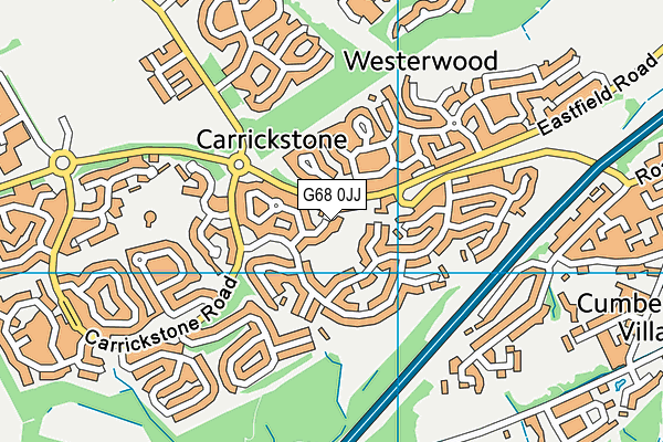 G68 0JJ map - OS VectorMap District (Ordnance Survey) G68 0JJ map - OS VectorMap District (Ordnance Survey)