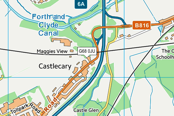 G68 0JU map - OS VectorMap District (Ordnance Survey) G68 0JU map - OS VectorMap District (Ordnance Survey)