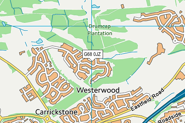 G68 0JZ map - OS VectorMap District (Ordnance Survey) G68 0JZ map - OS VectorMap District (Ordnance Survey)