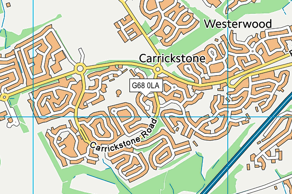 G68 0LA map - OS VectorMap District (Ordnance Survey) G68 0LA map - OS VectorMap District (Ordnance Survey)