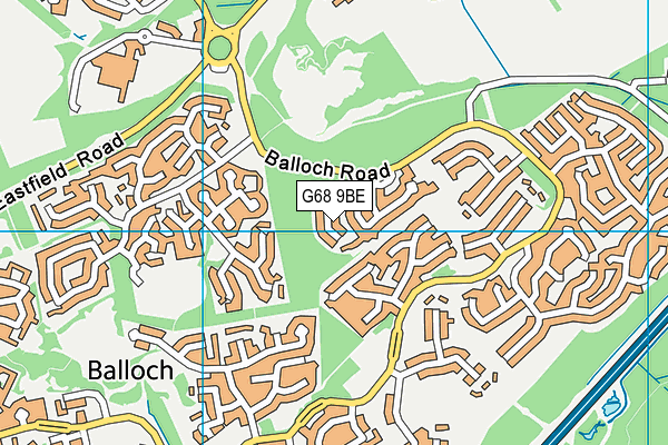 G68 9BE map - OS VectorMap District (Ordnance Survey) G68 9BE map - OS VectorMap District (Ordnance Survey)