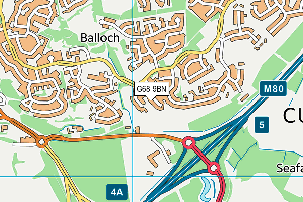 G68 9BN map - OS VectorMap District (Ordnance Survey) G68 9BN map - OS VectorMap District (Ordnance Survey)