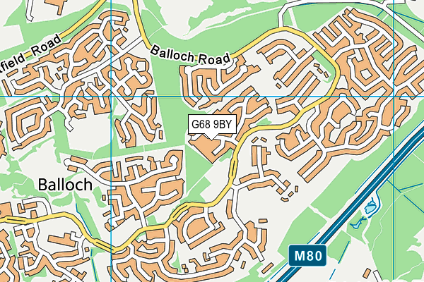 G68 9BY map - OS VectorMap District (Ordnance Survey) G68 9BY map - OS VectorMap District (Ordnance Survey)