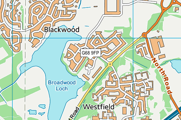 G68 9FP map - OS VectorMap District (Ordnance Survey) G68 9FP map - OS VectorMap District (Ordnance Survey)