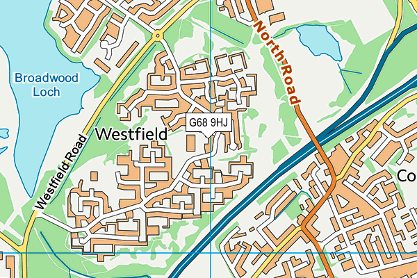 G68 9HJ map - OS VectorMap District (Ordnance Survey) G68 9HJ map - OS VectorMap District (Ordnance Survey)