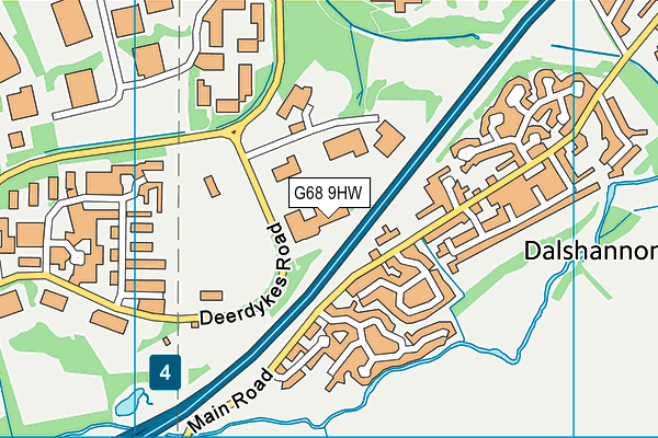 G68 9HW map - OS VectorMap District (Ordnance Survey) G68 9HW map - OS VectorMap District (Ordnance Survey)