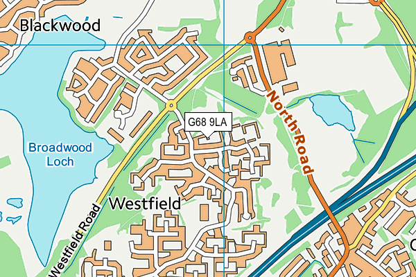 G68 9LA map - OS VectorMap District (Ordnance Survey) G68 9LA map - OS VectorMap District (Ordnance Survey)