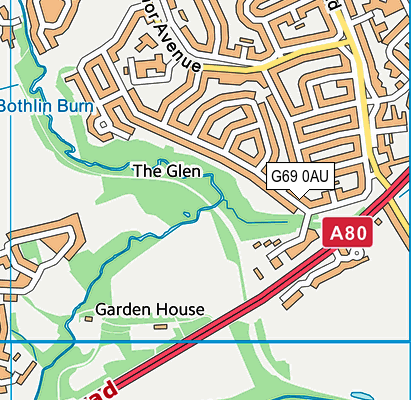 G69 0AU map - OS VectorMap District (Ordnance Survey) G69 0AU map - OS VectorMap District (Ordnance Survey)