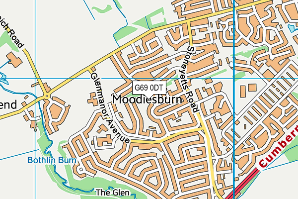 G69 0DT map - OS VectorMap District (Ordnance Survey) G69 0DT map - OS VectorMap District (Ordnance Survey)