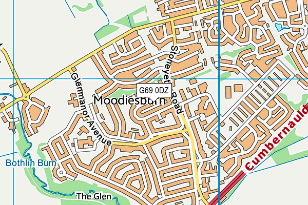 G69 0DZ map - OS VectorMap District (Ordnance Survey) G69 0DZ map - OS VectorMap District (Ordnance Survey)