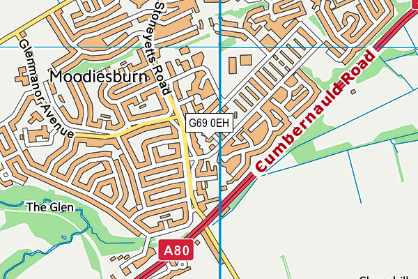 G69 0EH map - OS VectorMap District (Ordnance Survey) G69 0EH map - OS VectorMap District (Ordnance Survey)