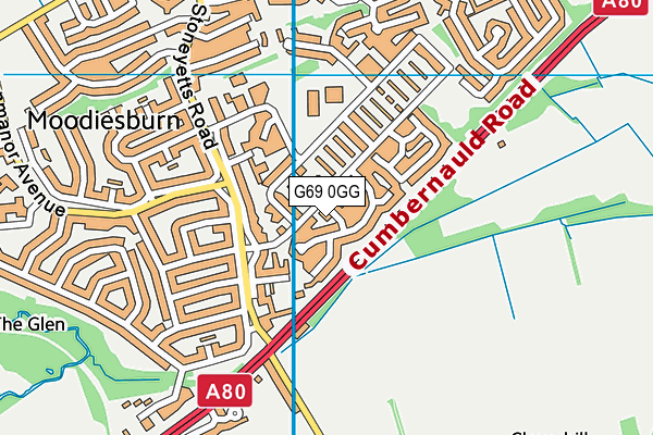 G69 0GG map - OS VectorMap District (Ordnance Survey) G69 0GG map - OS VectorMap District (Ordnance Survey)