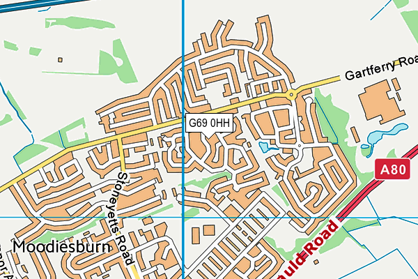 G69 0HH map - OS VectorMap District (Ordnance Survey)