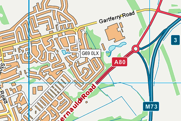 G69 0LX map - OS VectorMap District (Ordnance Survey) G69 0LX map - OS VectorMap District (Ordnance Survey)
