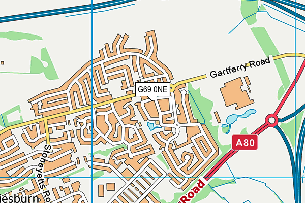 G69 0NE map - OS VectorMap District (Ordnance Survey) G69 0NE map - OS VectorMap District (Ordnance Survey)
