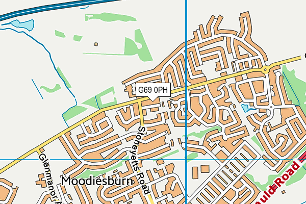 G69 0PH map - OS VectorMap District (Ordnance Survey)