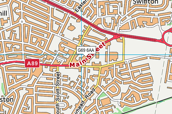 G69 6AA map - OS VectorMap District (Ordnance Survey) G69 6AA map - OS VectorMap District (Ordnance Survey)