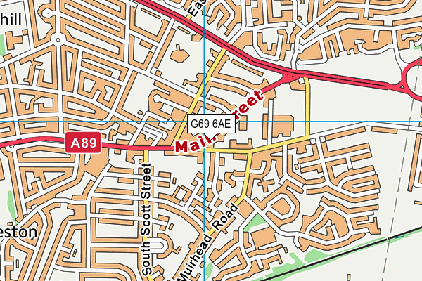 G69 6AE map - OS VectorMap District (Ordnance Survey) G69 6AE map - OS VectorMap District (Ordnance Survey)