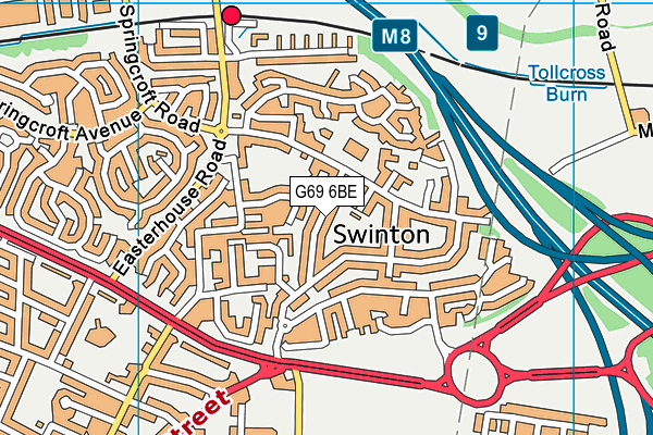 G69 6BE map - OS VectorMap District (Ordnance Survey) G69 6BE map - OS VectorMap District (Ordnance Survey)