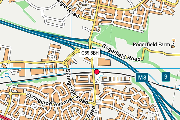 G69 6BH map - OS VectorMap District (Ordnance Survey) G69 6BH map - OS VectorMap District (Ordnance Survey)