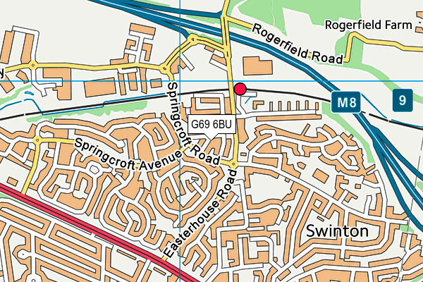 G69 6BU map - OS VectorMap District (Ordnance Survey) G69 6BU map - OS VectorMap District (Ordnance Survey)