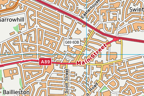 G69 6DB map - OS VectorMap District (Ordnance Survey) G69 6DB map - OS VectorMap District (Ordnance Survey)