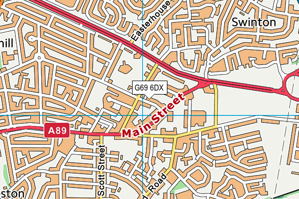 G69 6DX map - OS VectorMap District (Ordnance Survey) G69 6DX map - OS VectorMap District (Ordnance Survey)