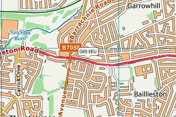 G69 6EU map - OS VectorMap District (Ordnance Survey) G69 6EU map - OS VectorMap District (Ordnance Survey)