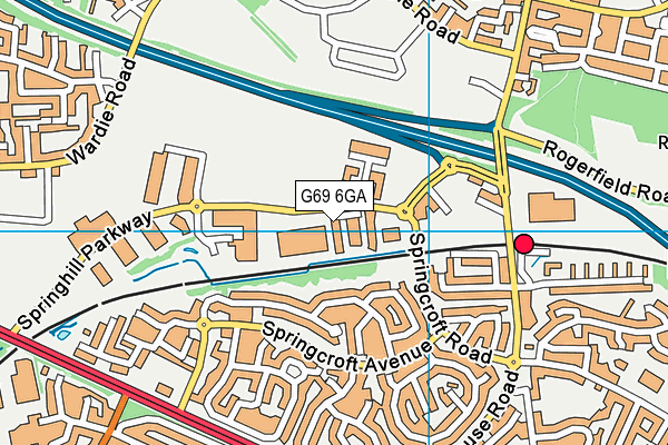 G69 6GA map - OS VectorMap District (Ordnance Survey) G69 6GA map - OS VectorMap District (Ordnance Survey)