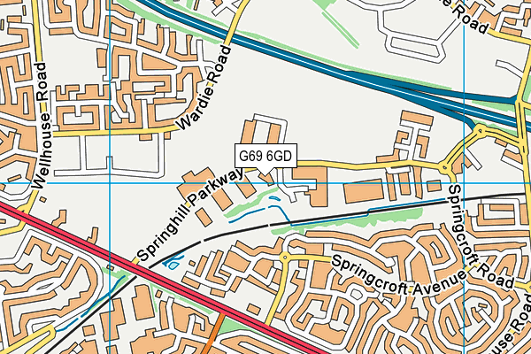 G69 6GD map - OS VectorMap District (Ordnance Survey) G69 6GD map - OS VectorMap District (Ordnance Survey)