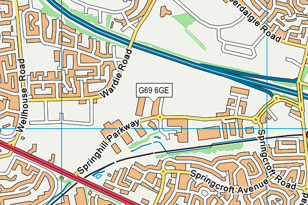 G69 6GE map - OS VectorMap District (Ordnance Survey) G69 6GE map - OS VectorMap District (Ordnance Survey)