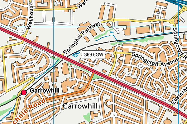 G69 6GW map - OS VectorMap District (Ordnance Survey) G69 6GW map - OS VectorMap District (Ordnance Survey)