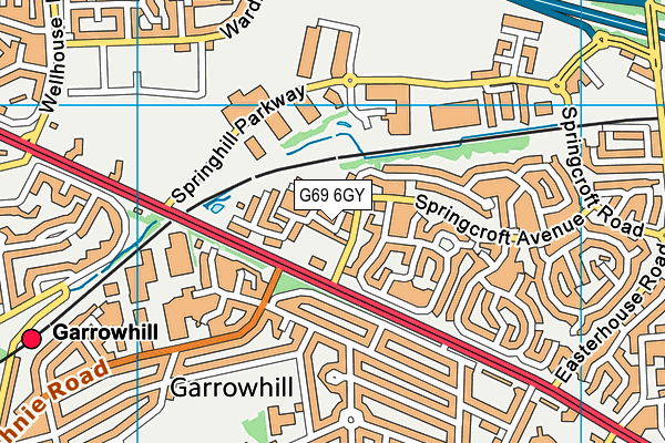 G69 6GY map - OS VectorMap District (Ordnance Survey) G69 6GY map - OS VectorMap District (Ordnance Survey)