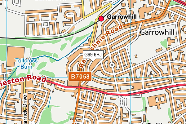 G69 6HJ map - OS VectorMap District (Ordnance Survey) G69 6HJ map - OS VectorMap District (Ordnance Survey)