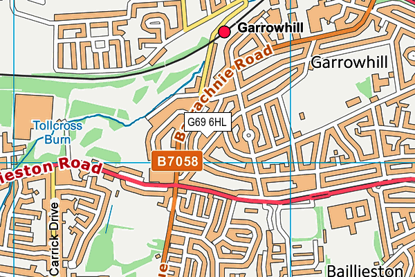 G69 6HL map - OS VectorMap District (Ordnance Survey) G69 6HL map - OS VectorMap District (Ordnance Survey)