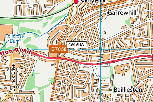 G69 6HW map - OS VectorMap District (Ordnance Survey) G69 6HW map - OS VectorMap District (Ordnance Survey)